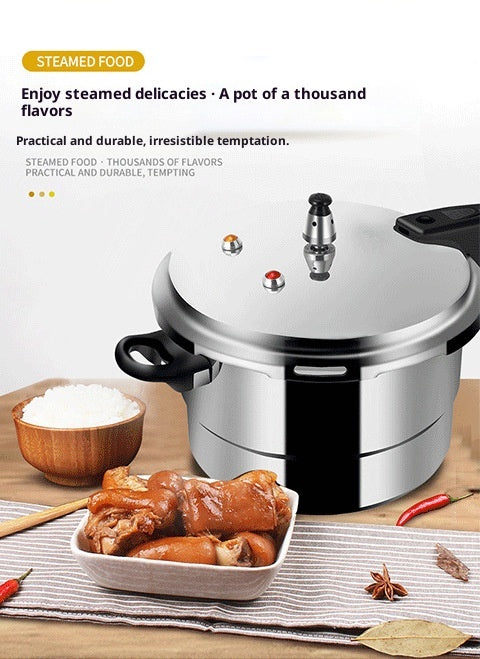 Universal Household Pressure Cooker For Gas And Induction Cooktops