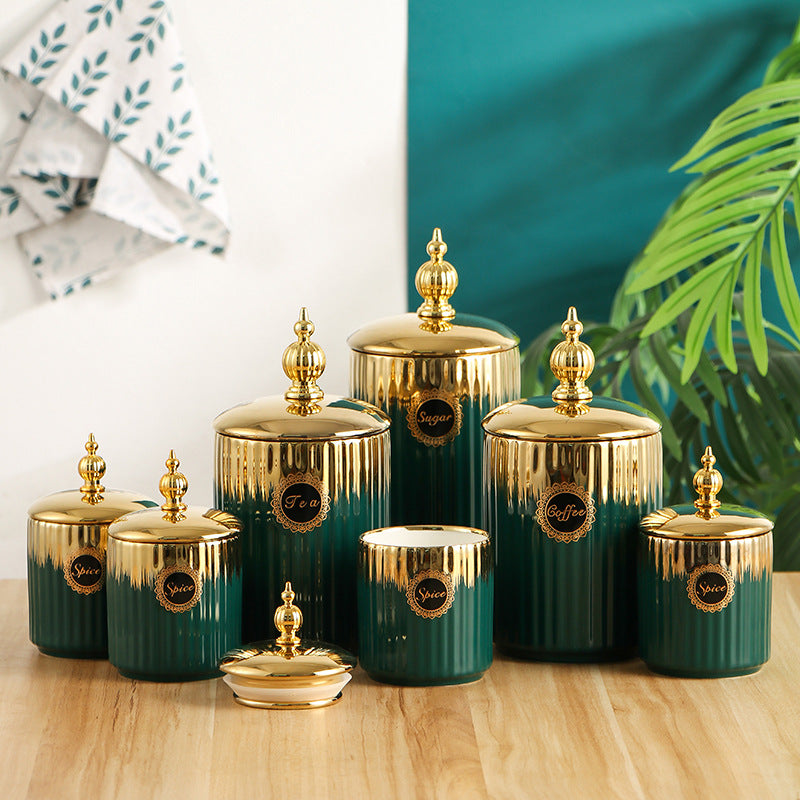 Ceramic Storage Jar For Kitchen Decoration And Storage
