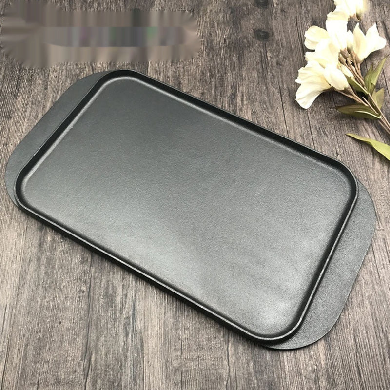 Double Sided Cast Iron Griddle Pan For Flat Cooking And Grilling