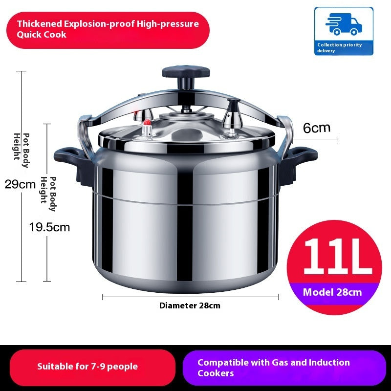 Large Capacity Explosion Proof Pressure Cooker For Gas Stove Home Use