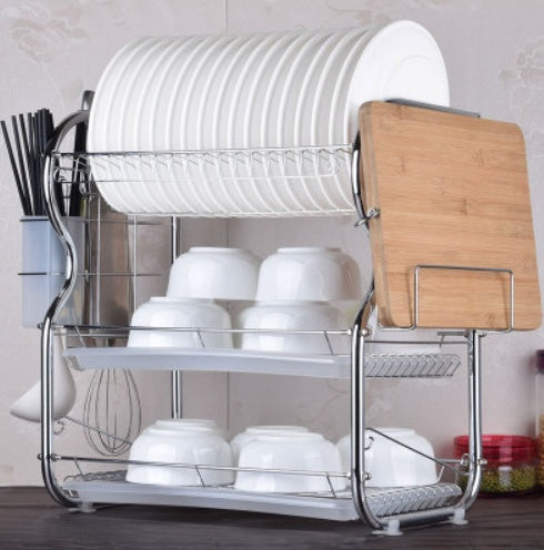 Kitchen Dish Drying Rack Storage Shelf