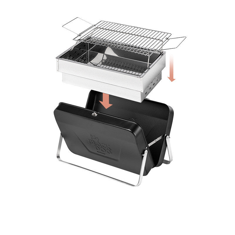 Compact Folding Outdoor Barbecue Grill Portable Household Use