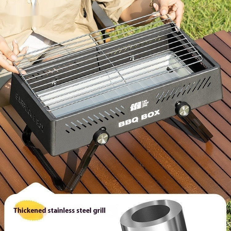 Stainless Steel Outdoor BBQ Grill For Household Barbecue Cooking