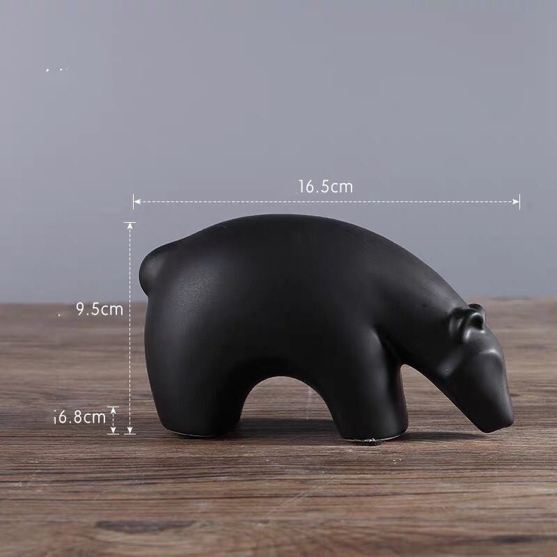 Soft Decorative Small Animal Figurine For Home Decor