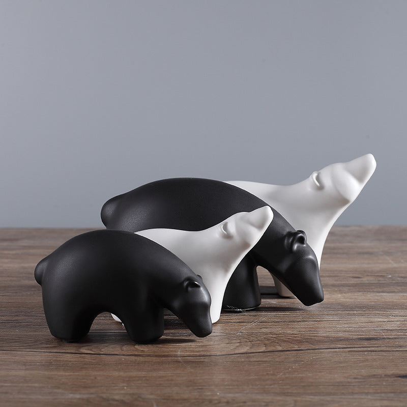 Soft Decorative Small Animal Figurine For Home Decor