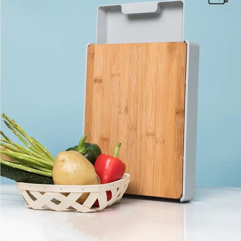Large Bamboo Kitchen Cutting Board Natural Wood Board