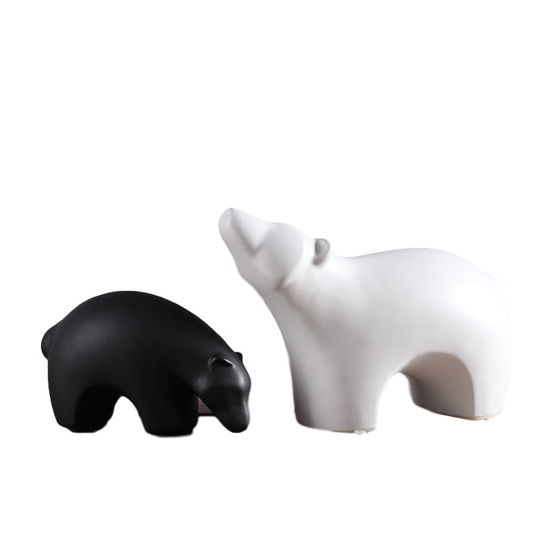 Soft Decorative Small Animal Figurine For Home Decor