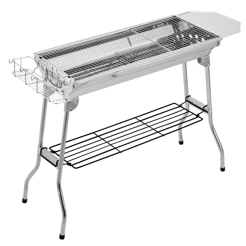 Foldable Stainless Steel BBQ Grill For Outdoor Barbecue Cooking Tools