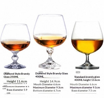 Elegant Crystal Glass Goblet For Home Dining Use