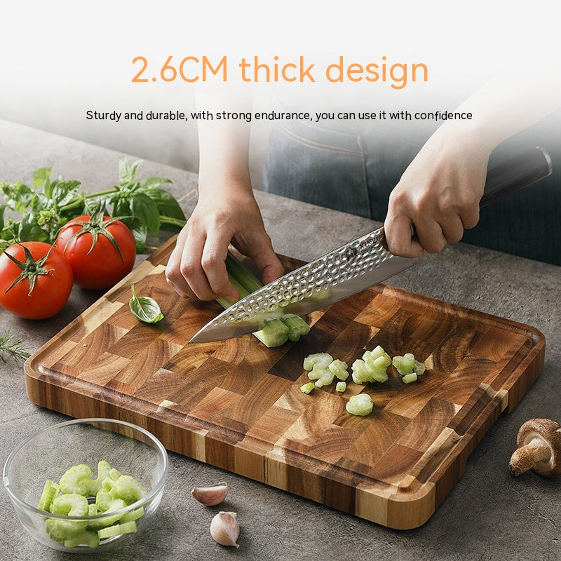 Thick Acacia Mangium Wooden Household Chopping Board