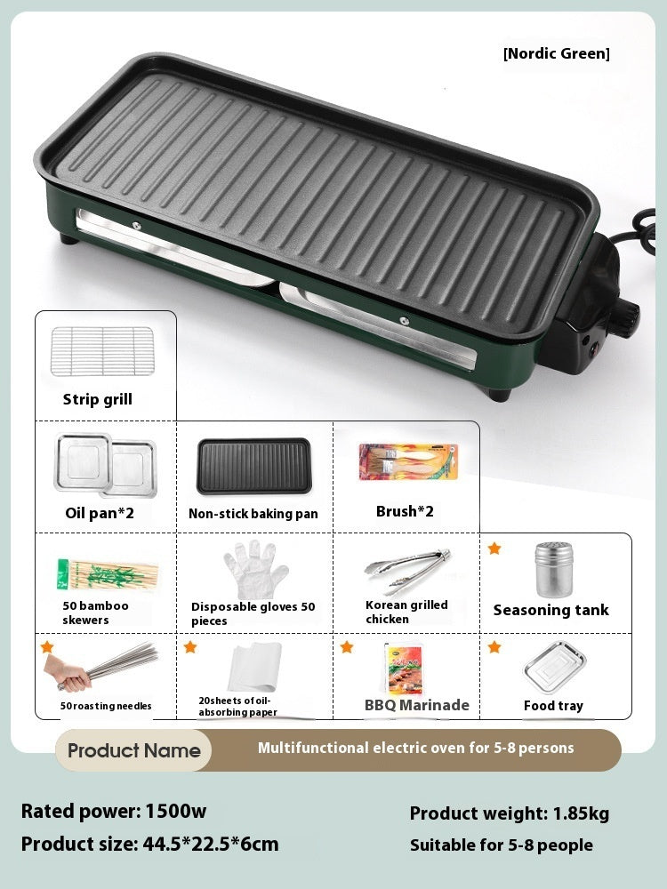 Smoke Free Electric BBQ Grill For Household Indoor Barbecue Cooking