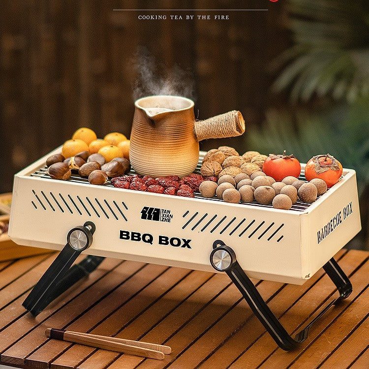 Stainless Steel Outdoor BBQ Grill For Household Barbecue Cooking