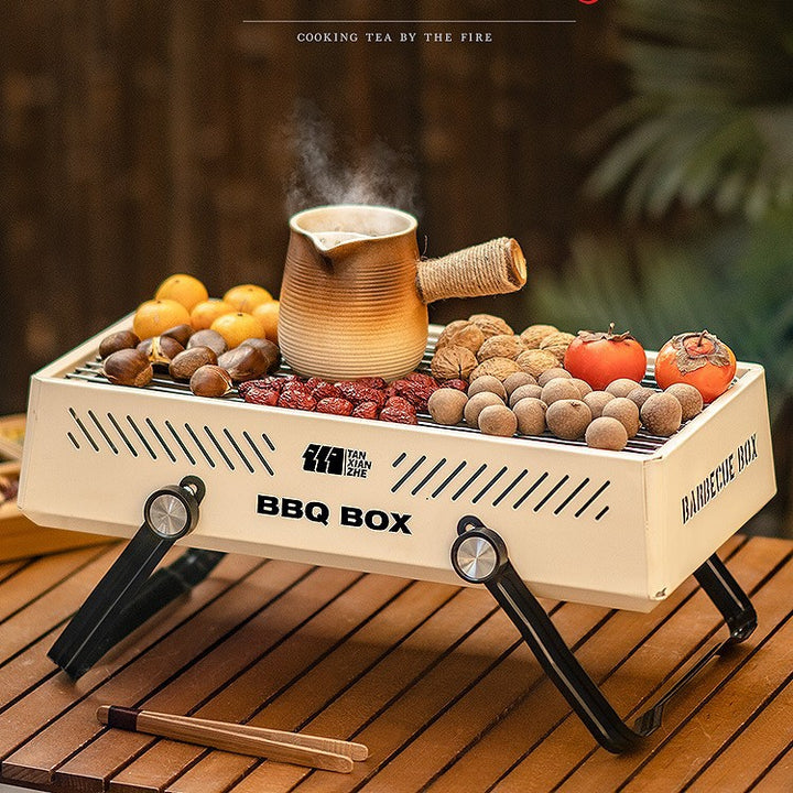 Stainless Steel Outdoor BBQ Grill For Household Barbecue Cooking