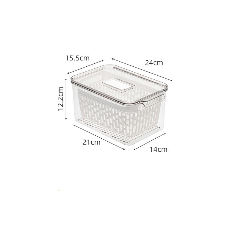 Lidded Refrigerator Freezer Storage Kitchen Food Organizer Box