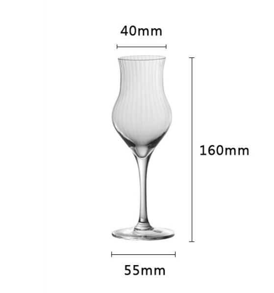 Tulip Crystal Glass Goblet For Elegant Home Dining Use