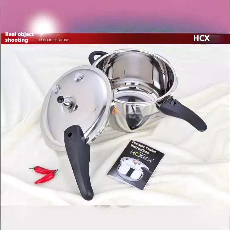304 Stainless Steel Thickened Pressure Cooker For Induction And Gas Stove