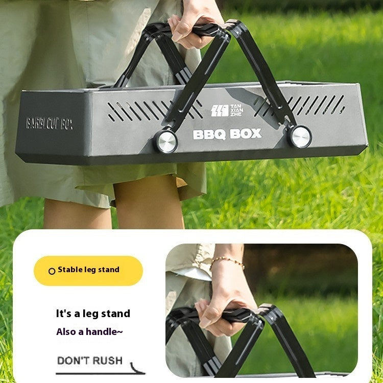 Stainless Steel Outdoor BBQ Grill For Household Barbecue Cooking
