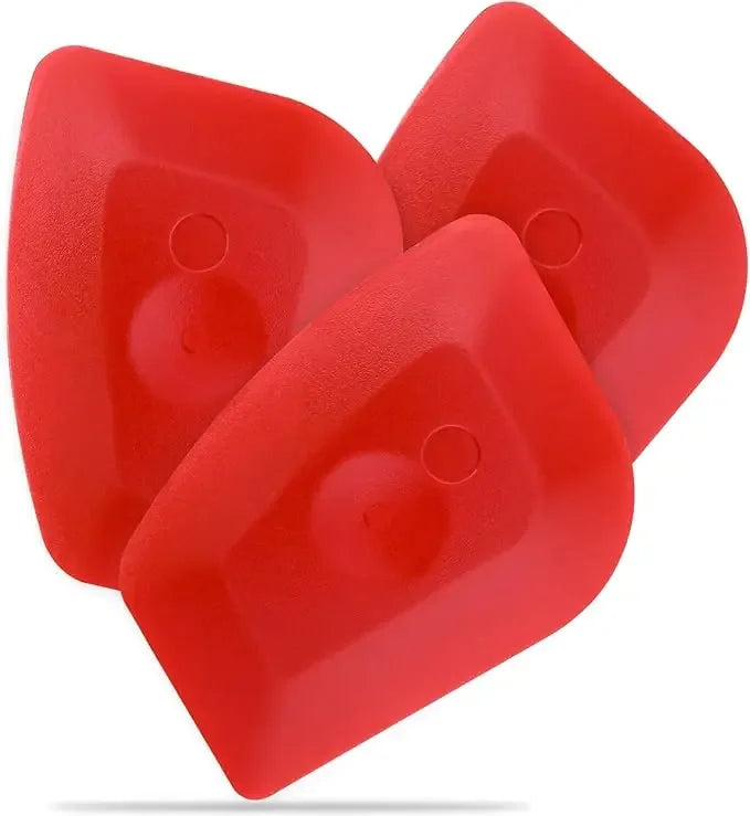 3 Pack Pan Scraper Plastic Kitchen Pot Scrubber Cast Iron Skillet Non