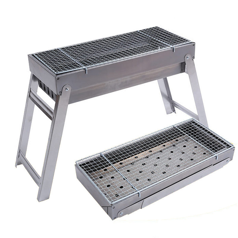 Portable Folding Charcoal Outdoor Barbecue Grill Cooking Unit