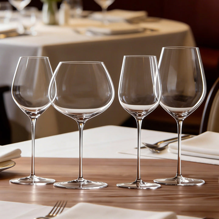 Crystal Glass Elegant Champagne Style Goblet Set