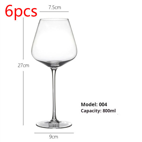 Elegant Crystal Glass Goblet For Home Dining Use