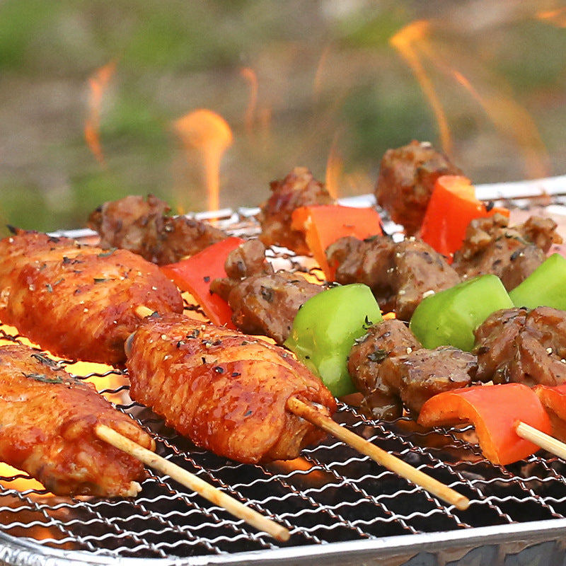 Portable Small Charcoal BBQ Grill For Household Outdoor Cooking
