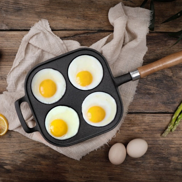 Electric Breakfast Frying Pan With Separate Cooking Compartments Stove
