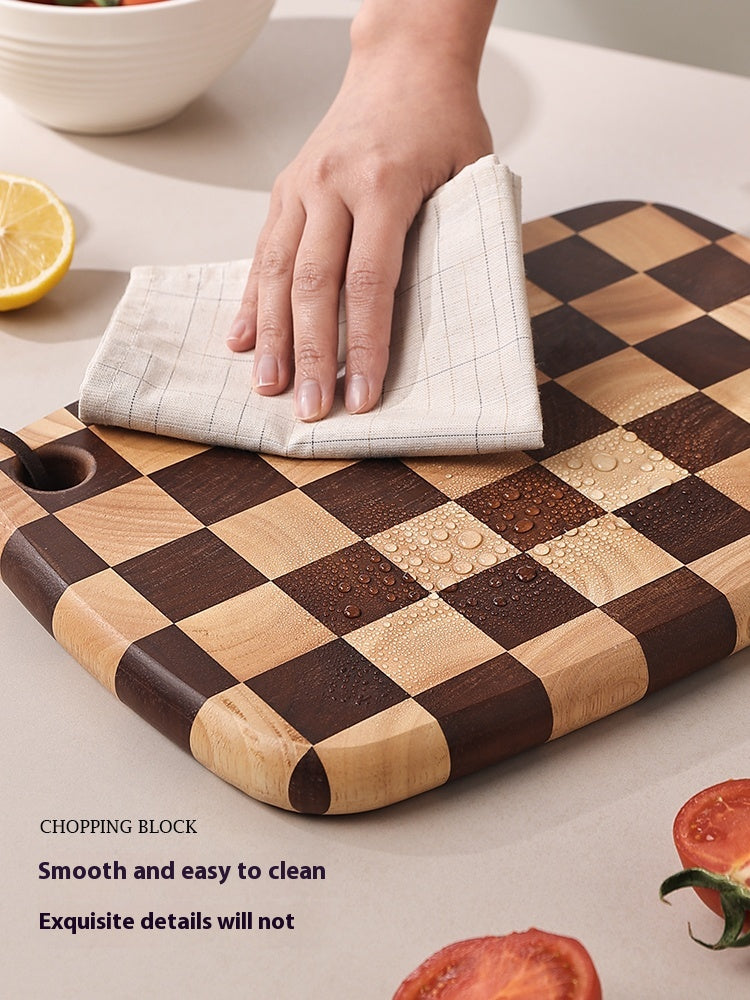 Acacia Mangium Solid Wood Chessboard Grid Cutting Board