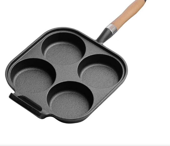 Electric Breakfast Frying Pan With Separate Cooking Compartments Stove