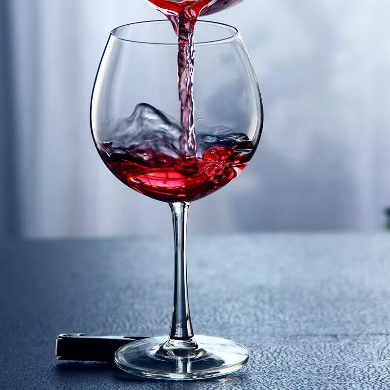 Elegant Crystal Glass Goblet For Home Dining Use