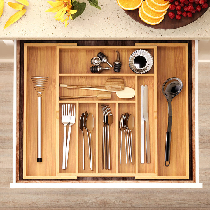 Retractable Kitchen Utensil Pull-Out Storage Organizer