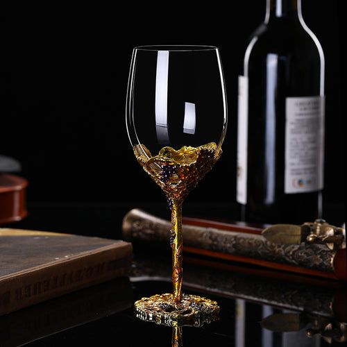 European Style Crystal Glass Decanter And Elegant Goblet Set