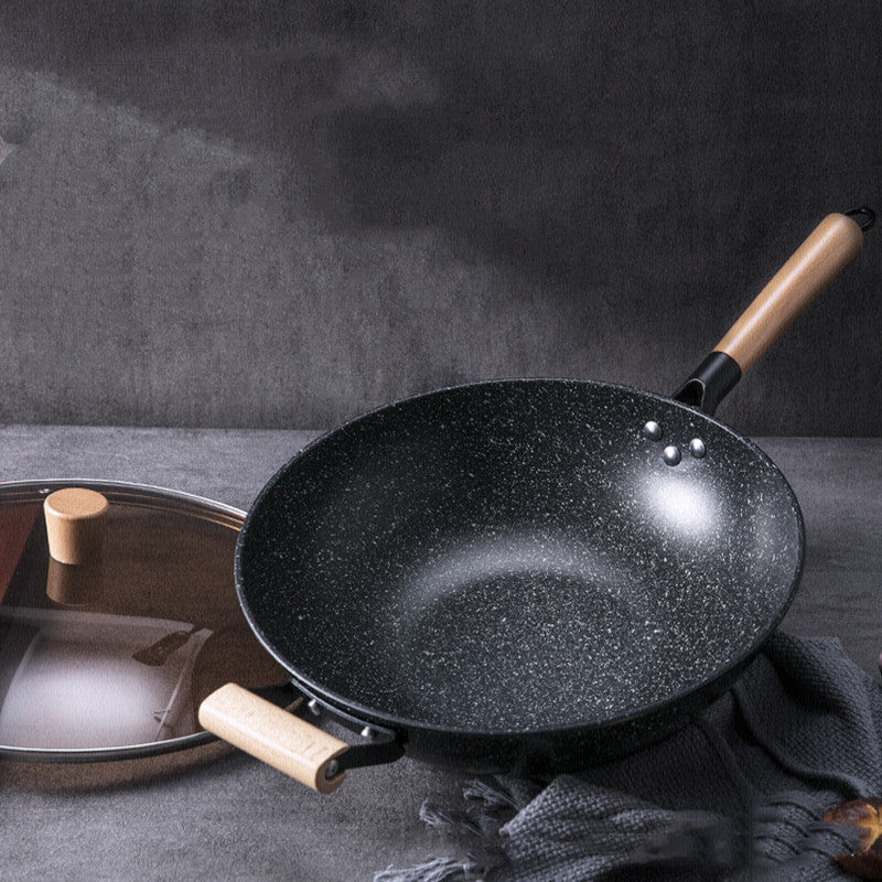 Non Stick Frying Pan With Lid In Color Box Packagin