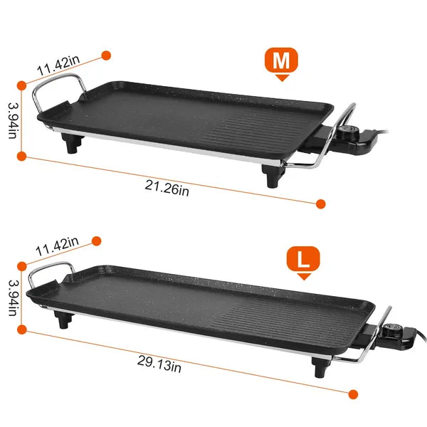 Electric Barbecue Grill Hot Plate Cooking BBQ Griddle Non-Stick Table