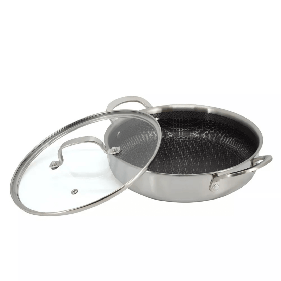 Better Chef 9-Inch 3-Ply Stainless Steel Nonstick Deep Fry Pan with
