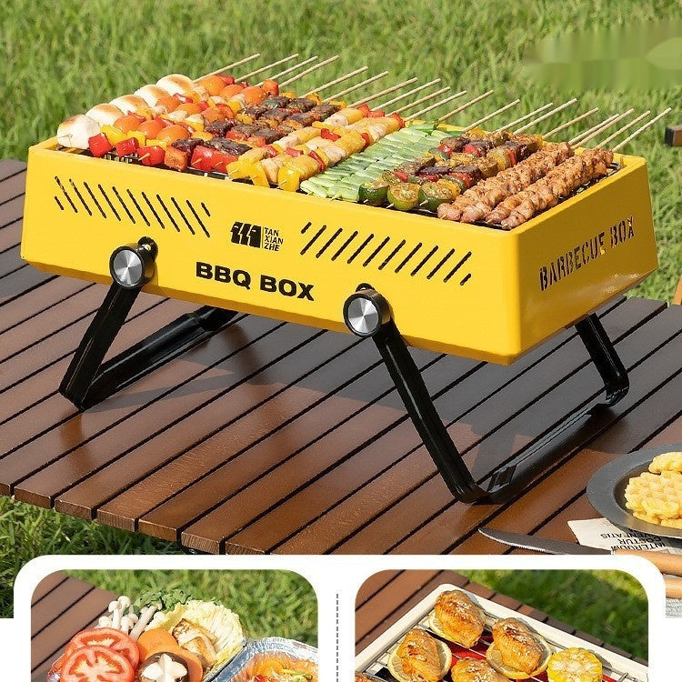 Stainless Steel Outdoor BBQ Grill For Household Barbecue Cooking