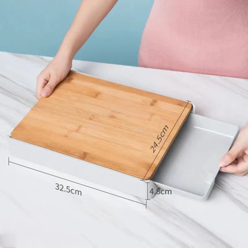 Large Bamboo Kitchen Cutting Board Natural Wood Board