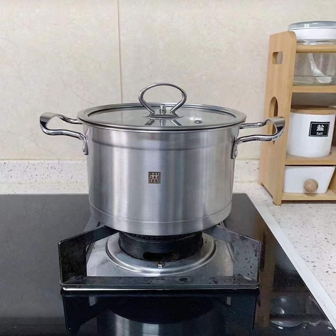 Double Layer Stainless Steel Stock Pot With Steamer For Cooking