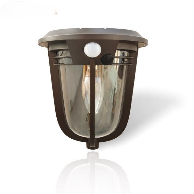 European Retro Solar Wall Lamp For Courtyard Decorative Lighting