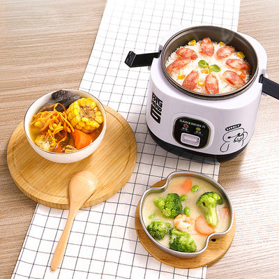 Compact Automatic Mini Rice Cooker For One Person Steaming Use