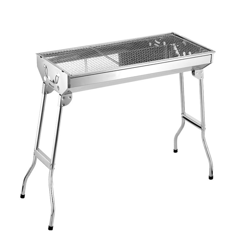 Foldable Stainless Steel BBQ Grill For Outdoor Barbecue Cooking Tools