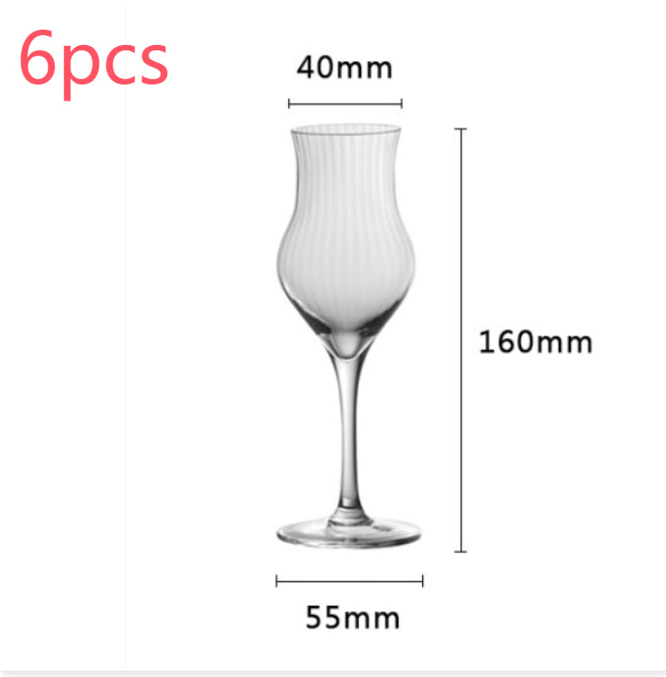 Tulip Crystal Glass Goblet For Elegant Home Dining Use