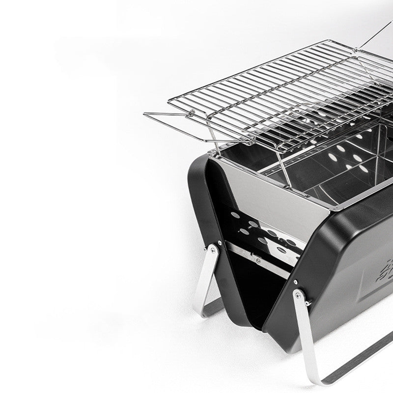Compact Folding Outdoor Barbecue Grill Portable Household Use