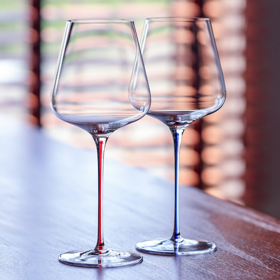 Large Bellied Crystal Glass Goblet For Elegant Home Use