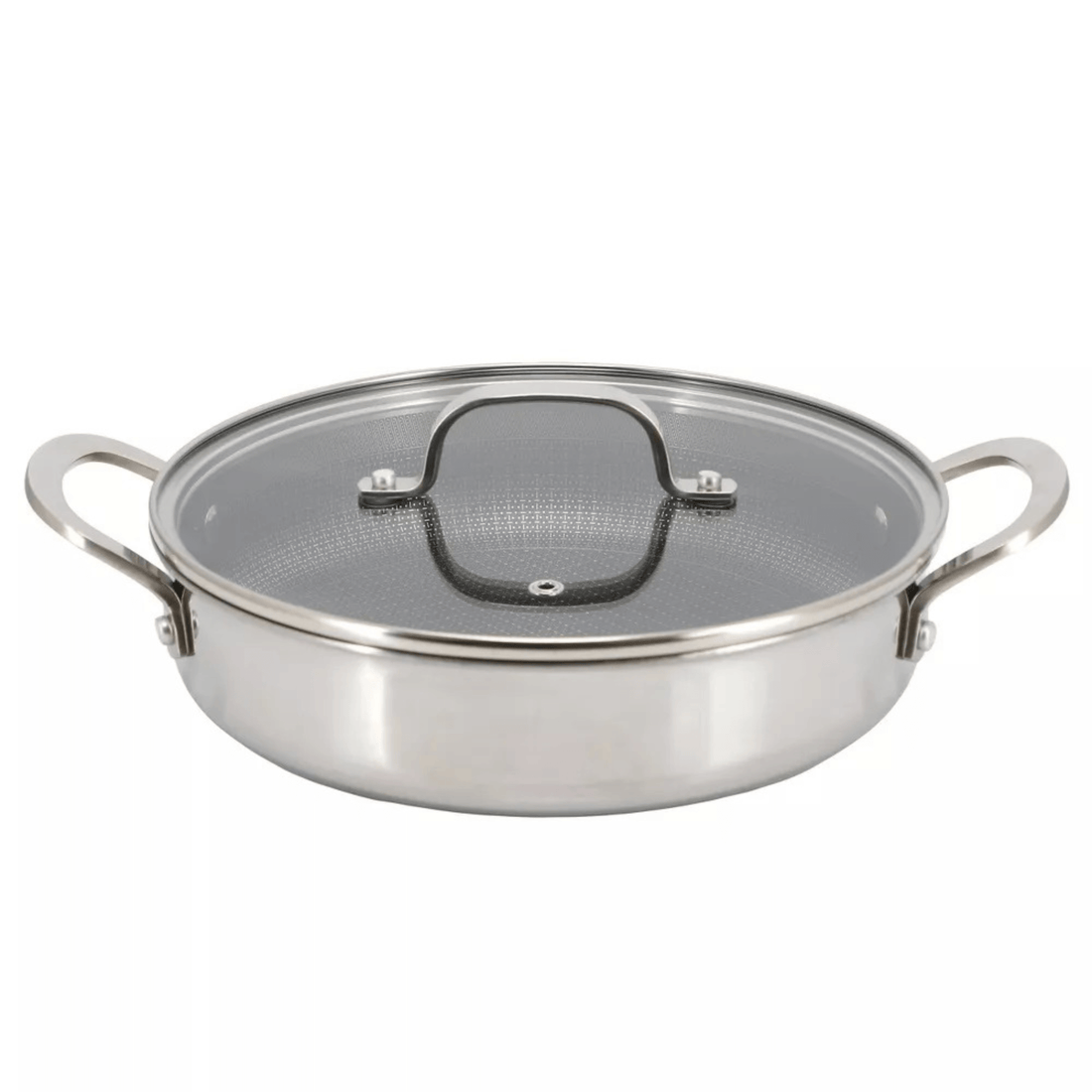 Better Chef 9-Inch 3-Ply Stainless Steel Nonstick Deep Fry Pan with