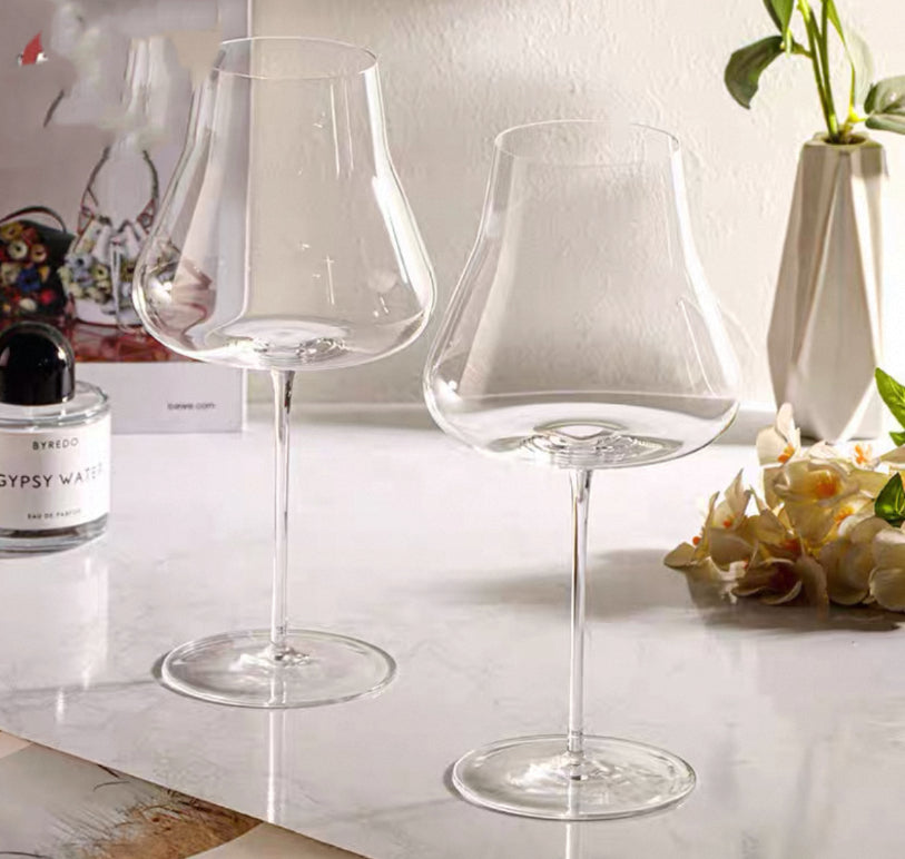 Crystal Glass Champagne Flutes And Elegant Goblets