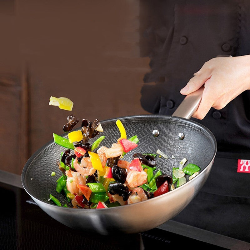 Non Stick Frying Pan Wok For Induction And Household Cooking