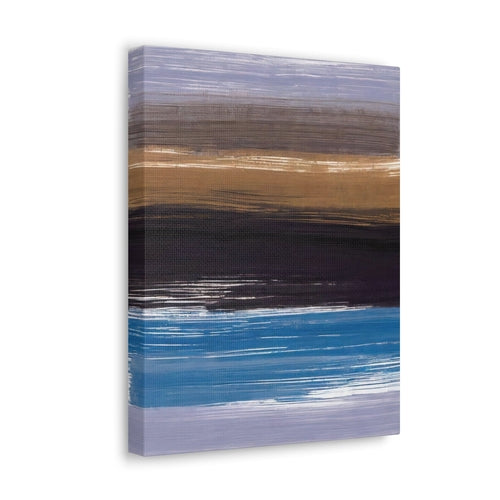 Wall Art Decor - Canvas Print Artwork - Rustic Purple Brown Design